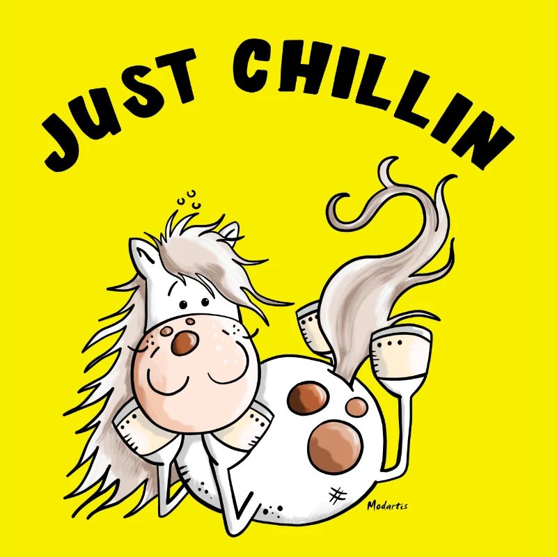 Chillendes Pferd - Comic - Pferde - Geschenk