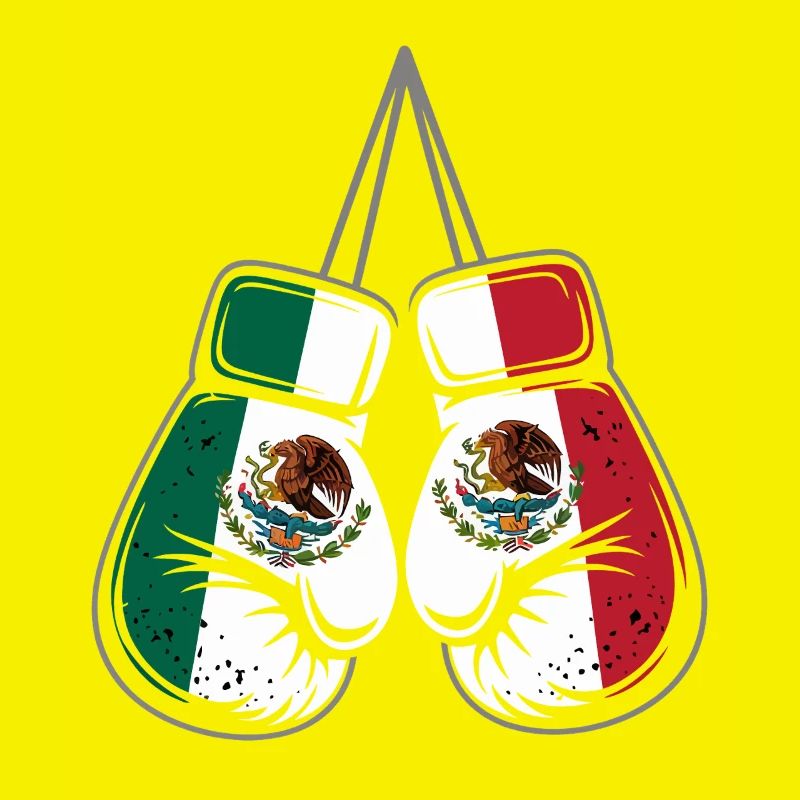 Gants de boxe des drapeaux du Mexique