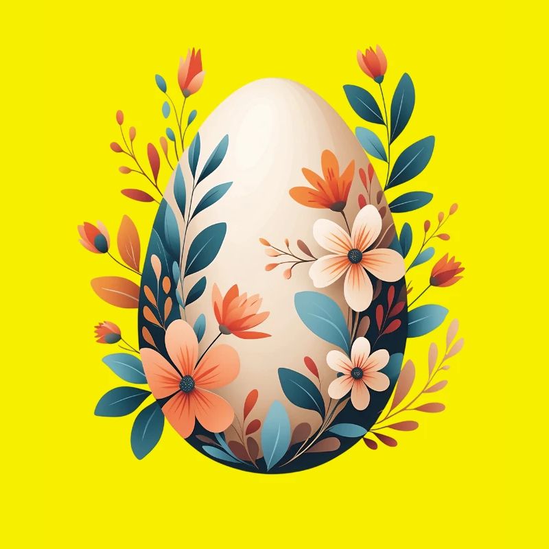 Spring Flower Egg