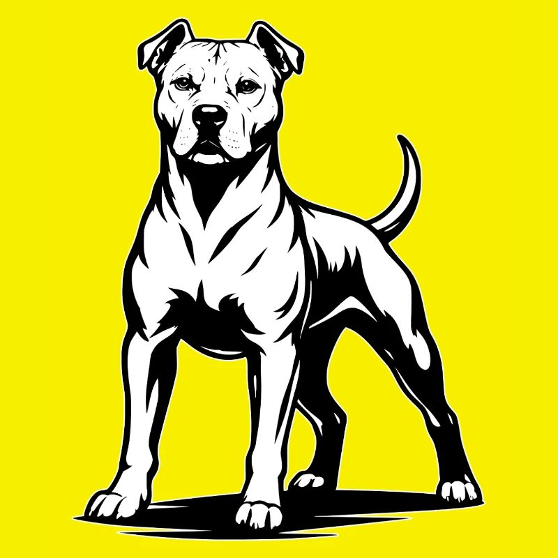 Pitbull in stolzer Pose