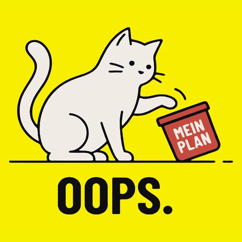 Mon plan... Oups – Chat drôle