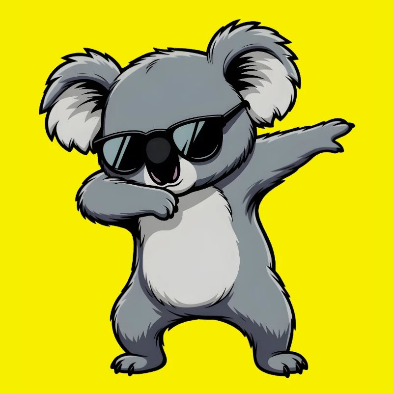 Dabbing Koala