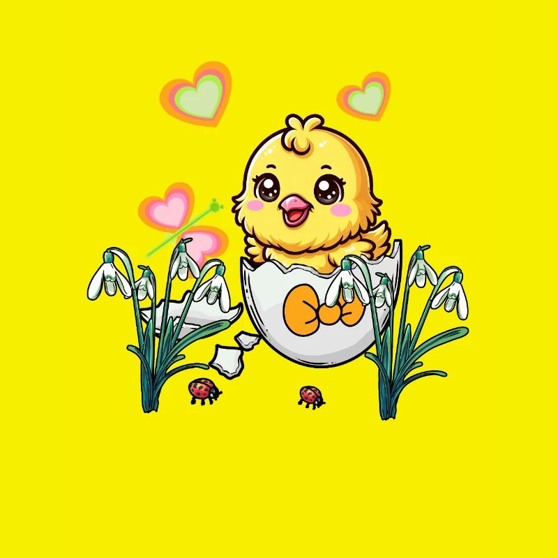 Easter Egg Easter Chick Retro Eggs Egg Kids