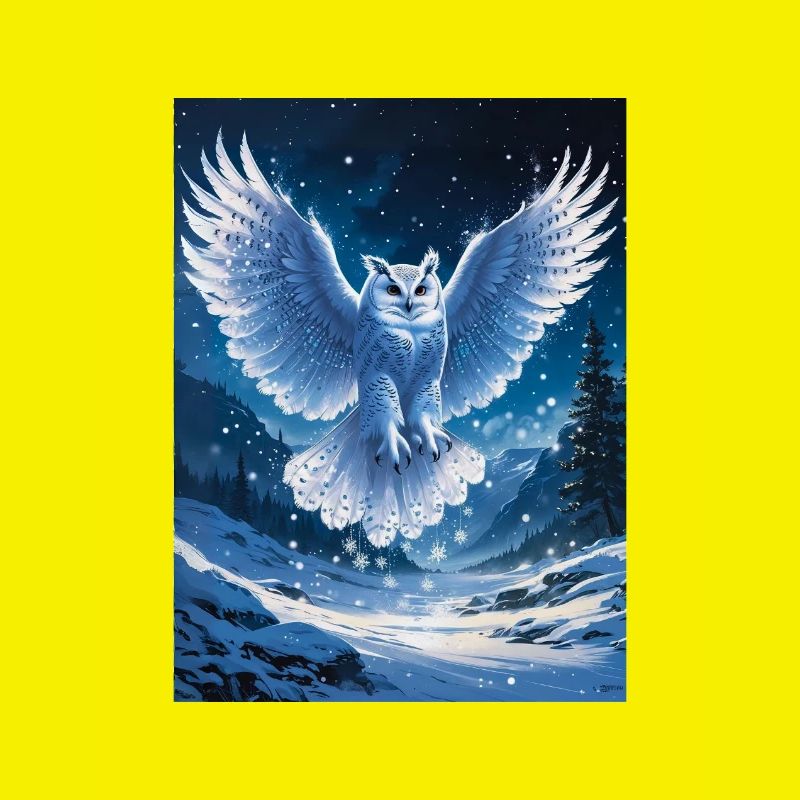 Schnee-Eule