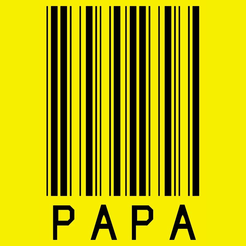 Du wirst / bist Papa im Barcode Design
