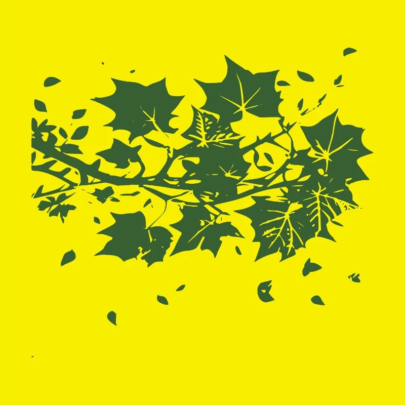Efeu Silhouette Scherenschnitt