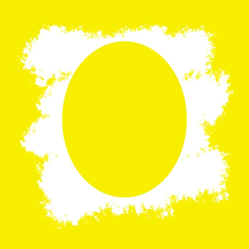 Fond blanc avec décoration de forme ovale
