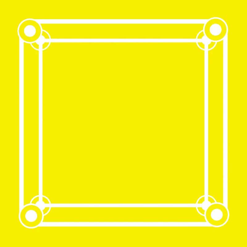 Simple Square Frame White Decoration