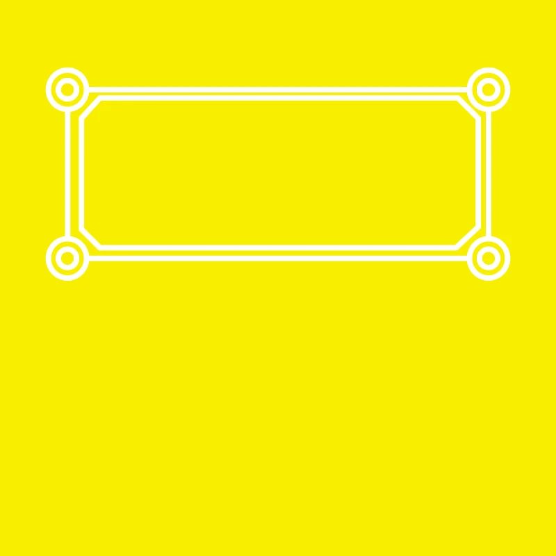 Rectangular frame white round corners