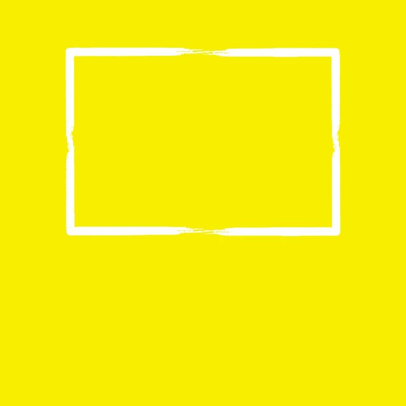 White brush strokes Rectangular frame