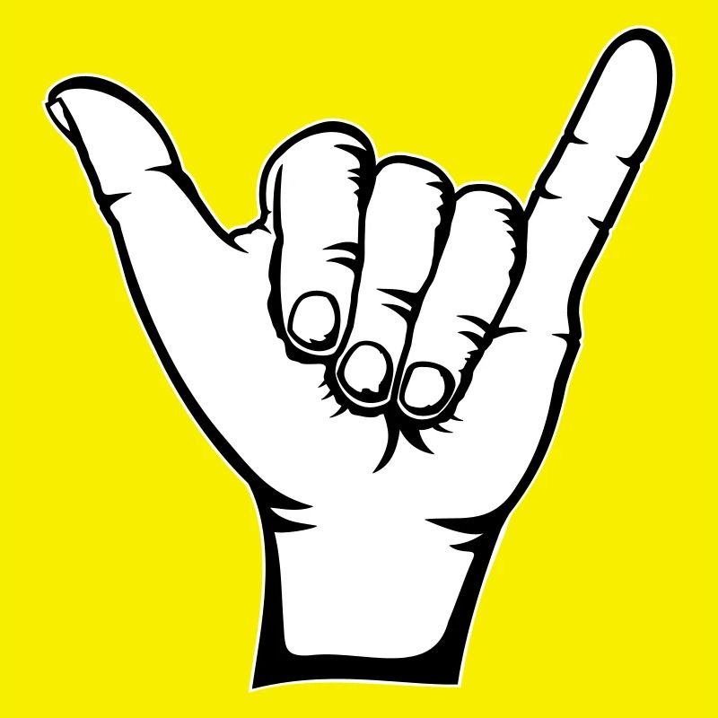 Surfer Icon Hand