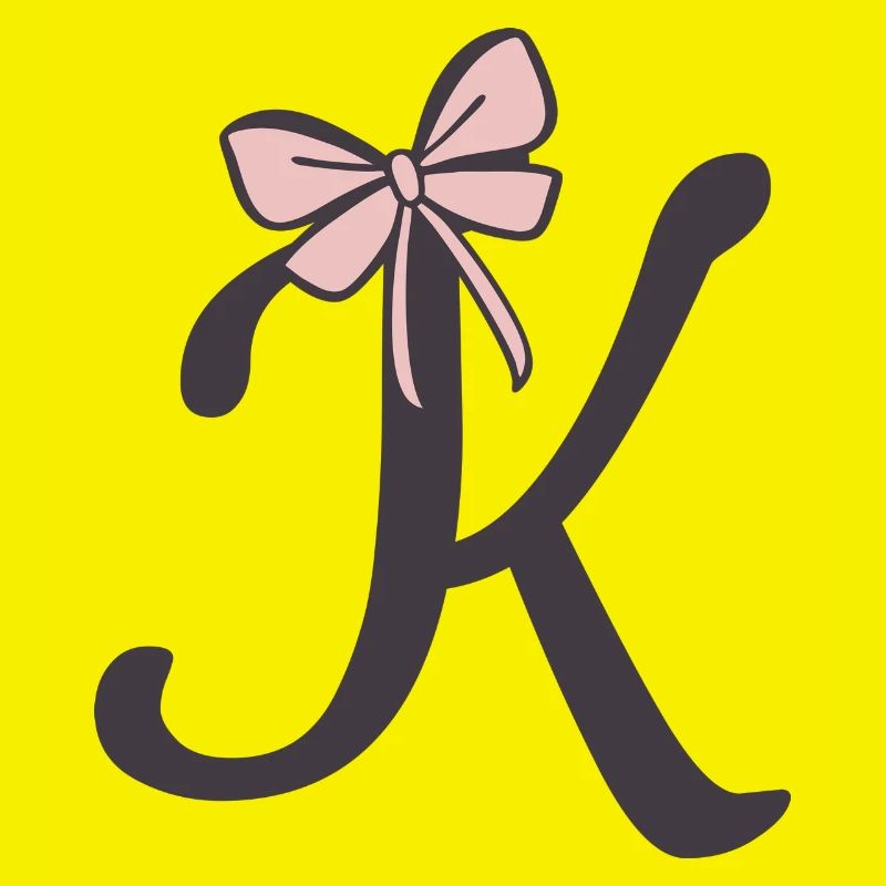 Initial letter K bow