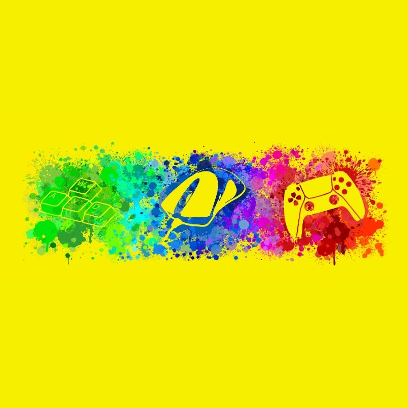 WASD Mouse Controller Rainbow