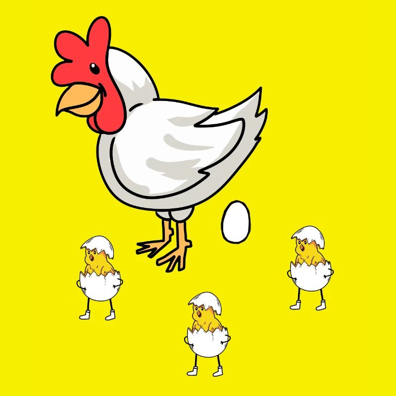 Easter Hen Chick Baby Eggs Eggshell Poultry