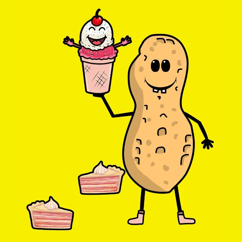Peanut Cake Ice cream Snacking Peanuts Summer