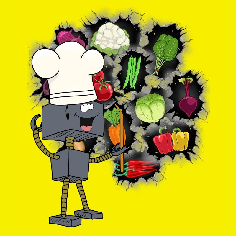 Robot Chef Cooks Cook Kitchen Culinary Arts