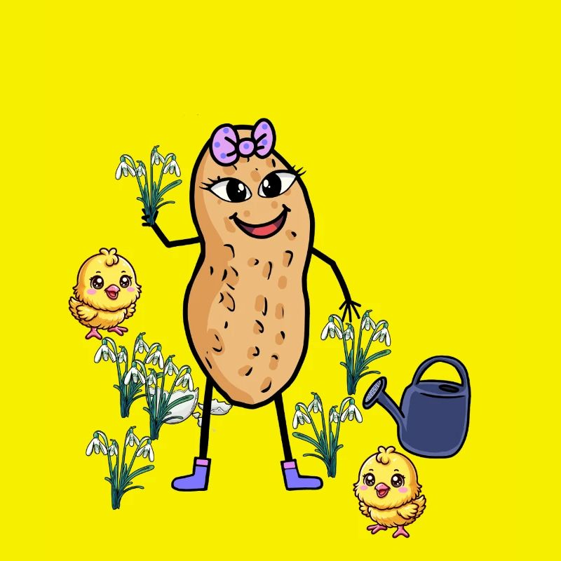 Peanut Spring Easter Chick Snowdrop