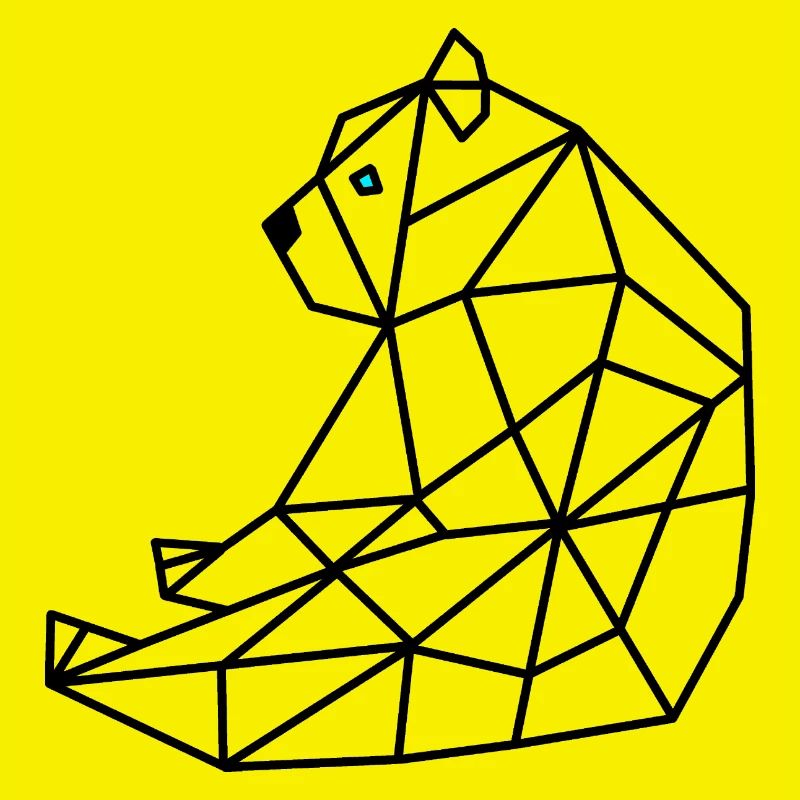 Bear Geometric Line