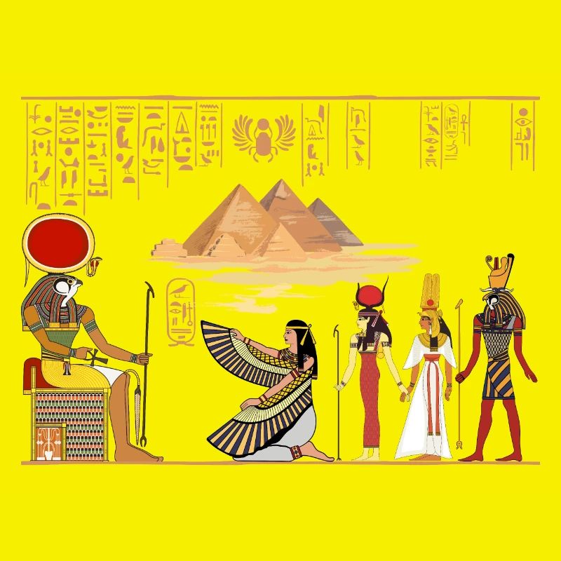 Papyrus Egypt Horus Pyramids Holiday Gift
