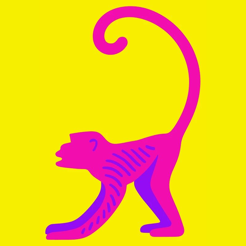 Neon Pink Monkey