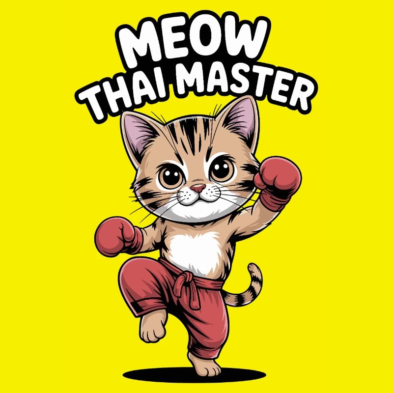 Kitten Karate Master Design