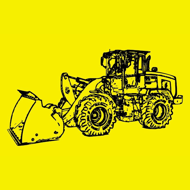 Wheel loader wheel loader black