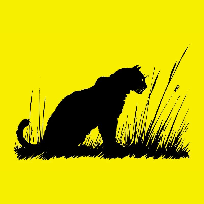 Silhouette de guépard