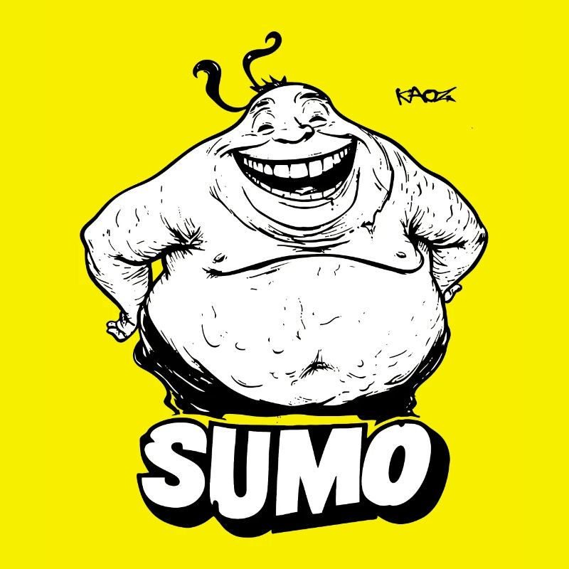 Großer, dicker Sumo
