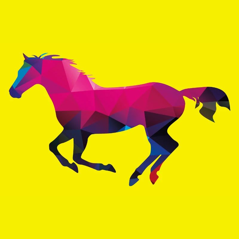 Pferd Low Poly Tiere