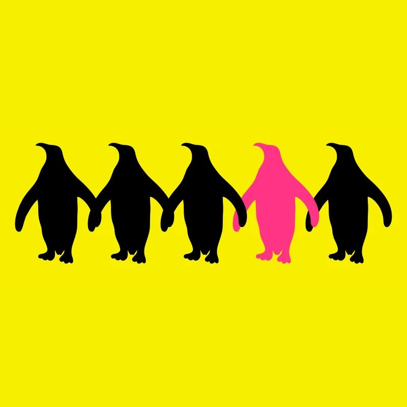 Be Different Pinguine Muster Lustig