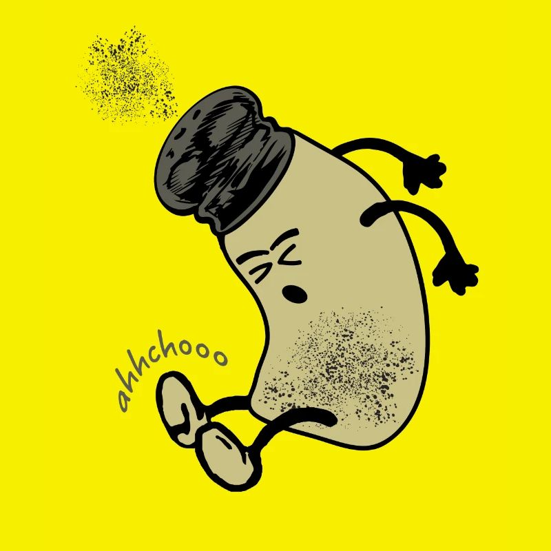 Sneezing Pepper Spreader Funny Gift Design
