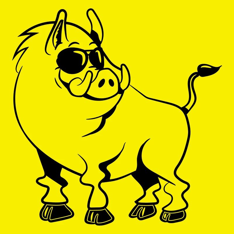 wildschwein refroidir des lunettes de soleil drôle