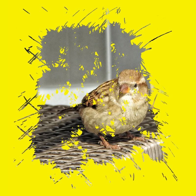 Cheeky as a sparrow it is popularly called