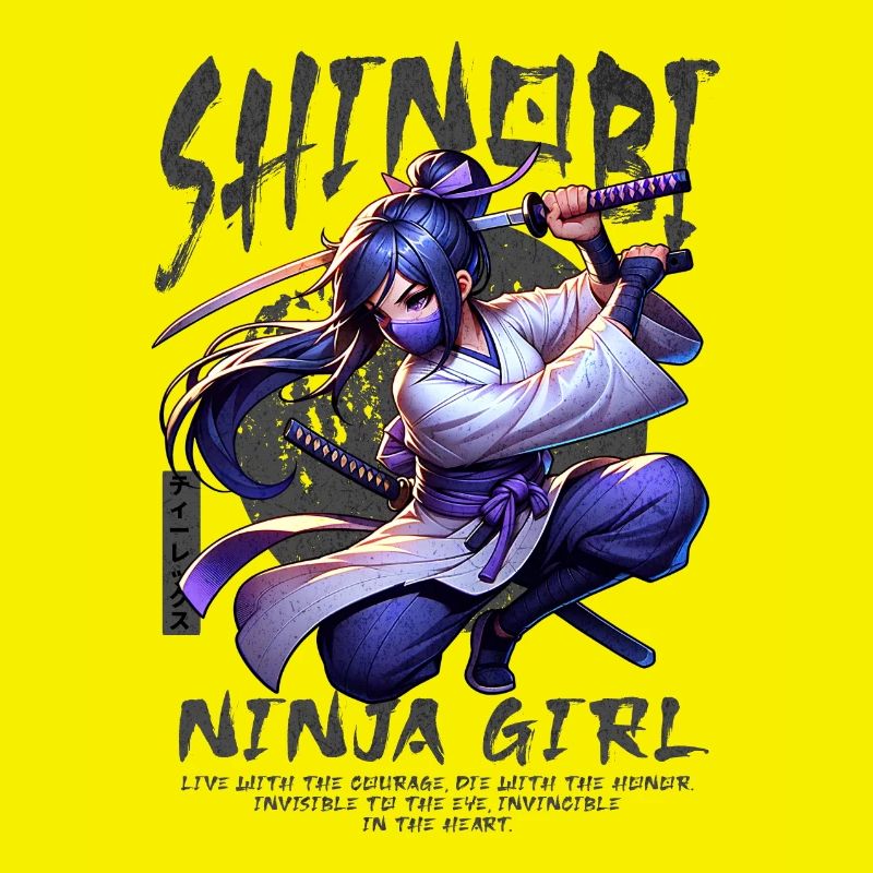 Fille ninja shinobi