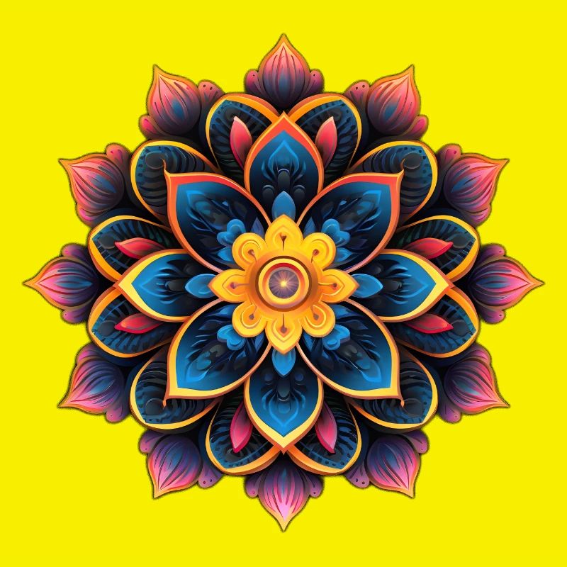 Mandala Fleur Colorée