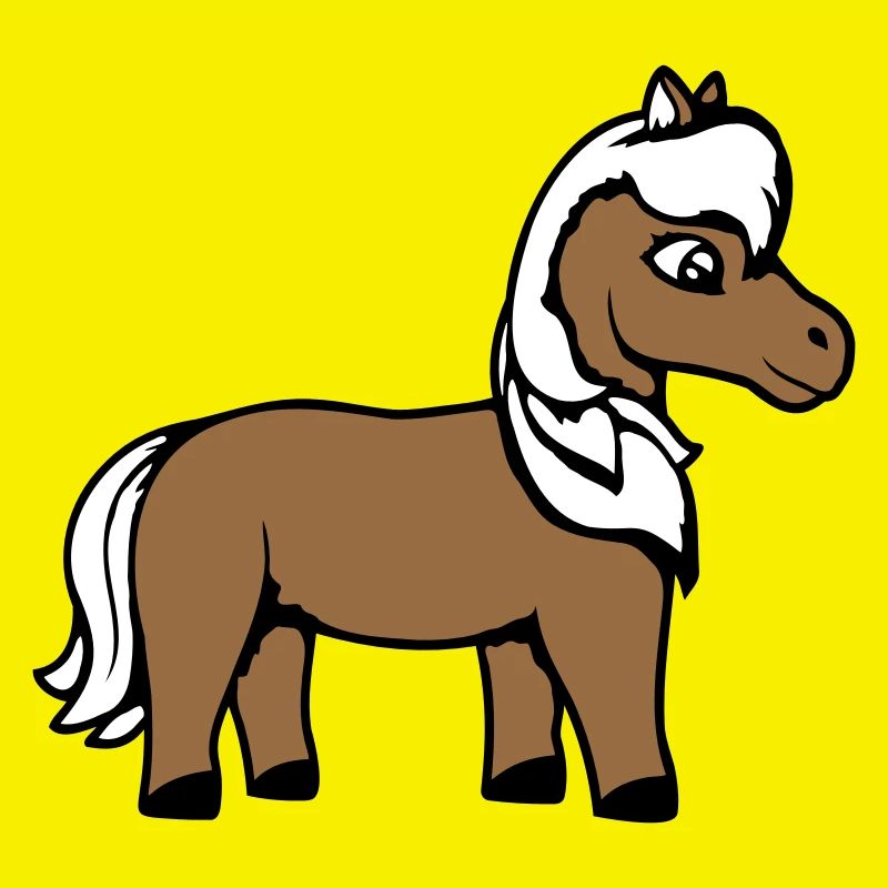 Pferd Süß Pony Fohlen Pferdemädchen Niedlich Comic