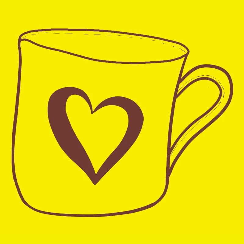 Becher mit Herz