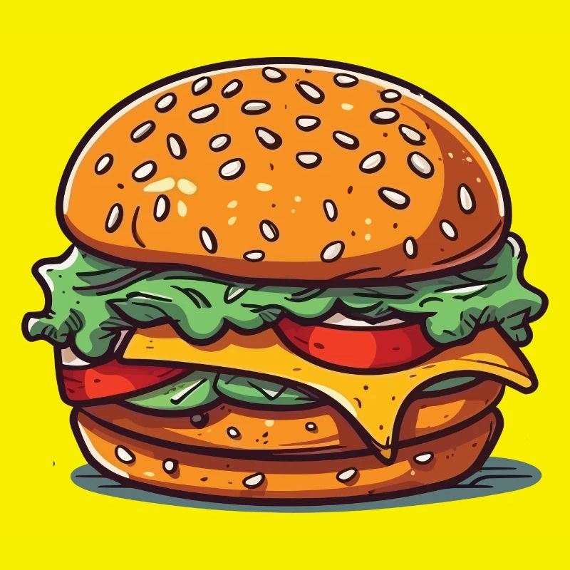 A huge burger