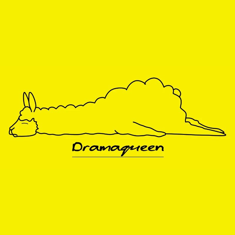 Faules Alpaka Dramaqueen Design