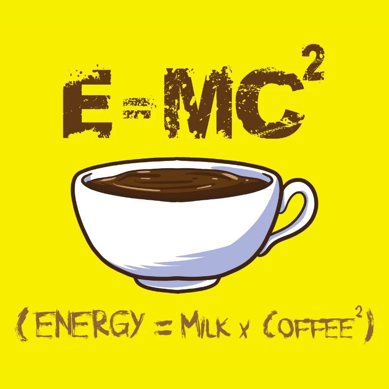 Coffee formula molecule energy - saying caffeine