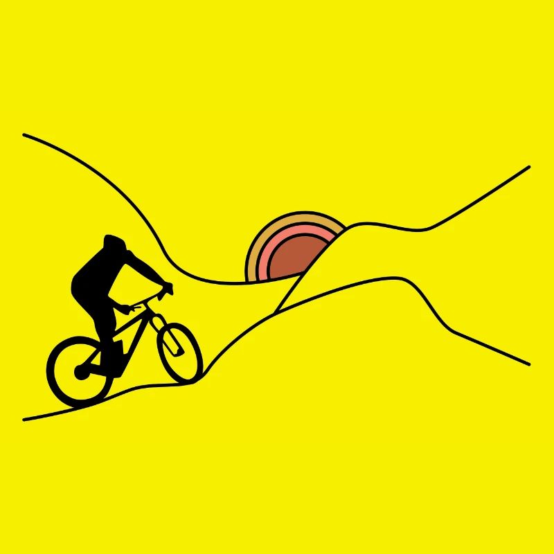 Coucher de soleil à vélo Lever de soleil
