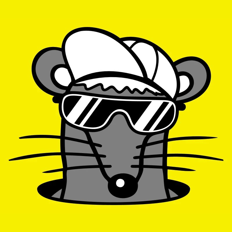 Souris Lunettes de soleil Cool Cappy Trou de sol Trou de souris