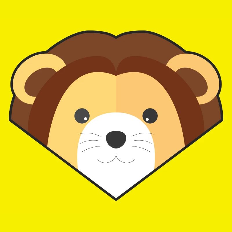 Lion simple mignon