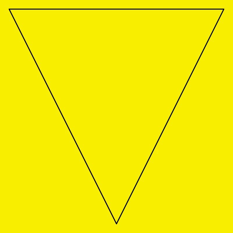 Triangle simple, minimaliste, simple, beau!