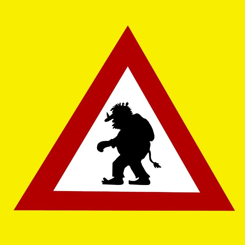 Troll danger sign