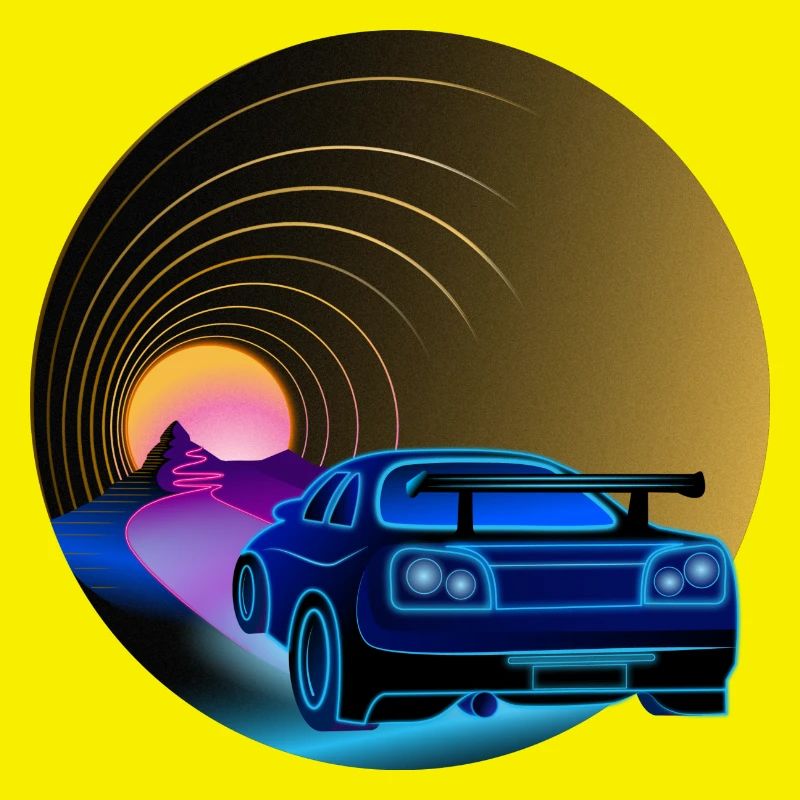 R34 - Rétro - Synthwave - Style