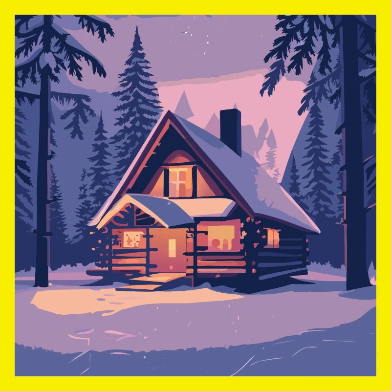 Cabane dans la forêt
