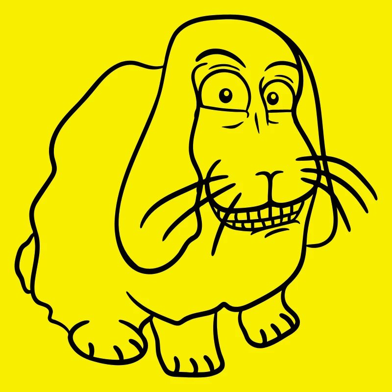 Bunny Rabbit Funny Face Grimace Grin