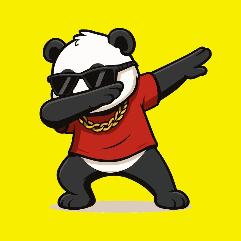 Panda Dabbing Comic