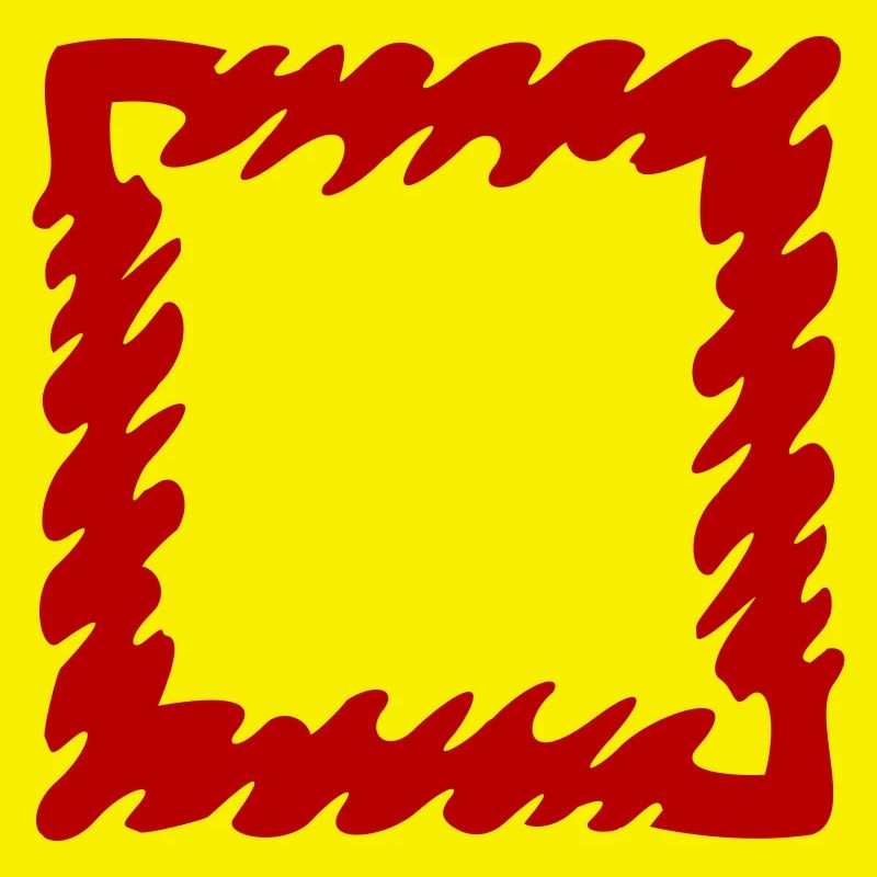 Square empty hollow painted - color changeable